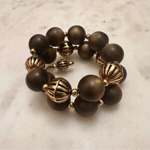 Vintage Beaded Bracelet Cuff 80s / 90s Women’s Jewelry